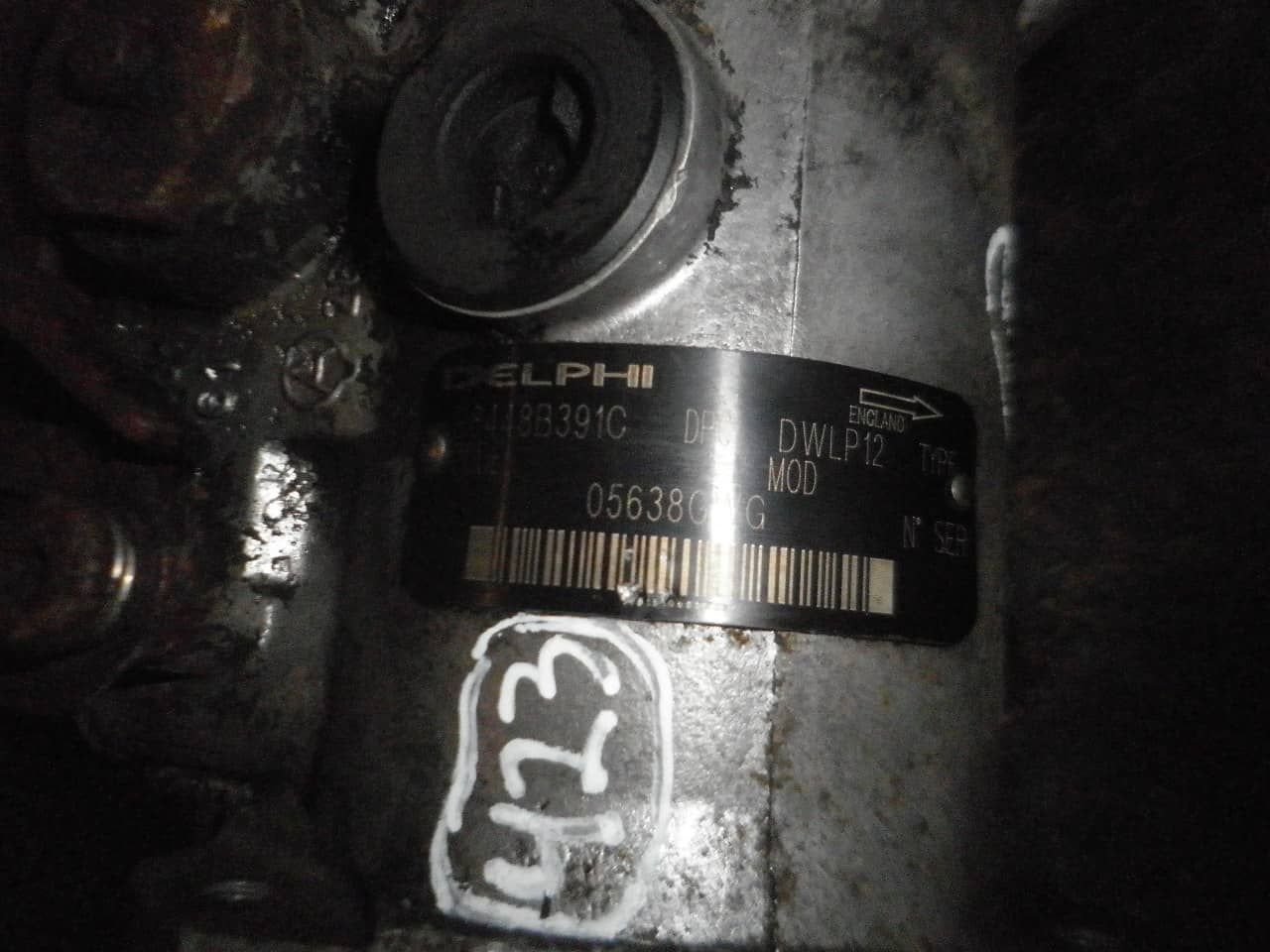 Bomba Injectora R8448B391C CITROEN BERLINGO 1 FASE 2  2003 1.9D 70CV 3P BRANCO DELPHI PEUGEOT PARTNER 2003 1.9D 70CV 4P BRANCO DELPHI