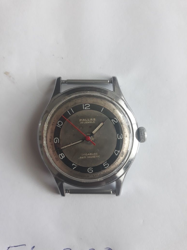 Zegarek męski mech.PALLAS 17j.Swiss 34mm.sprawny.