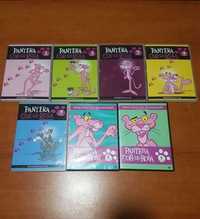 PANTERA COR DE ROSA 7 volumes desta coleção de Animação