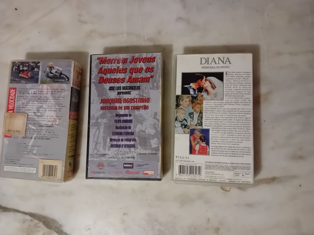 Conjunto de 3 Cassetes Vhs Originais