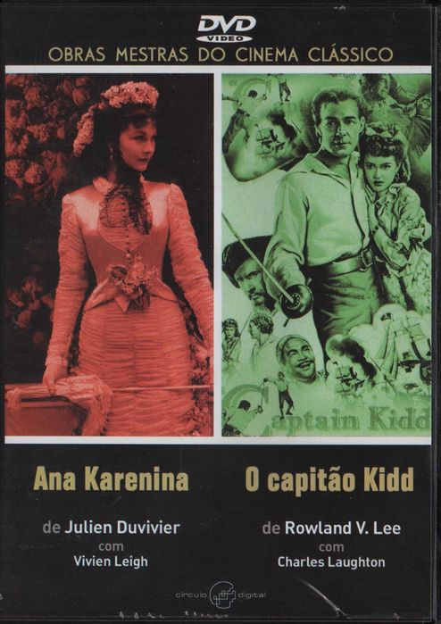 Dvd Ana Karenina + O Capitão Kidd - drama histórico