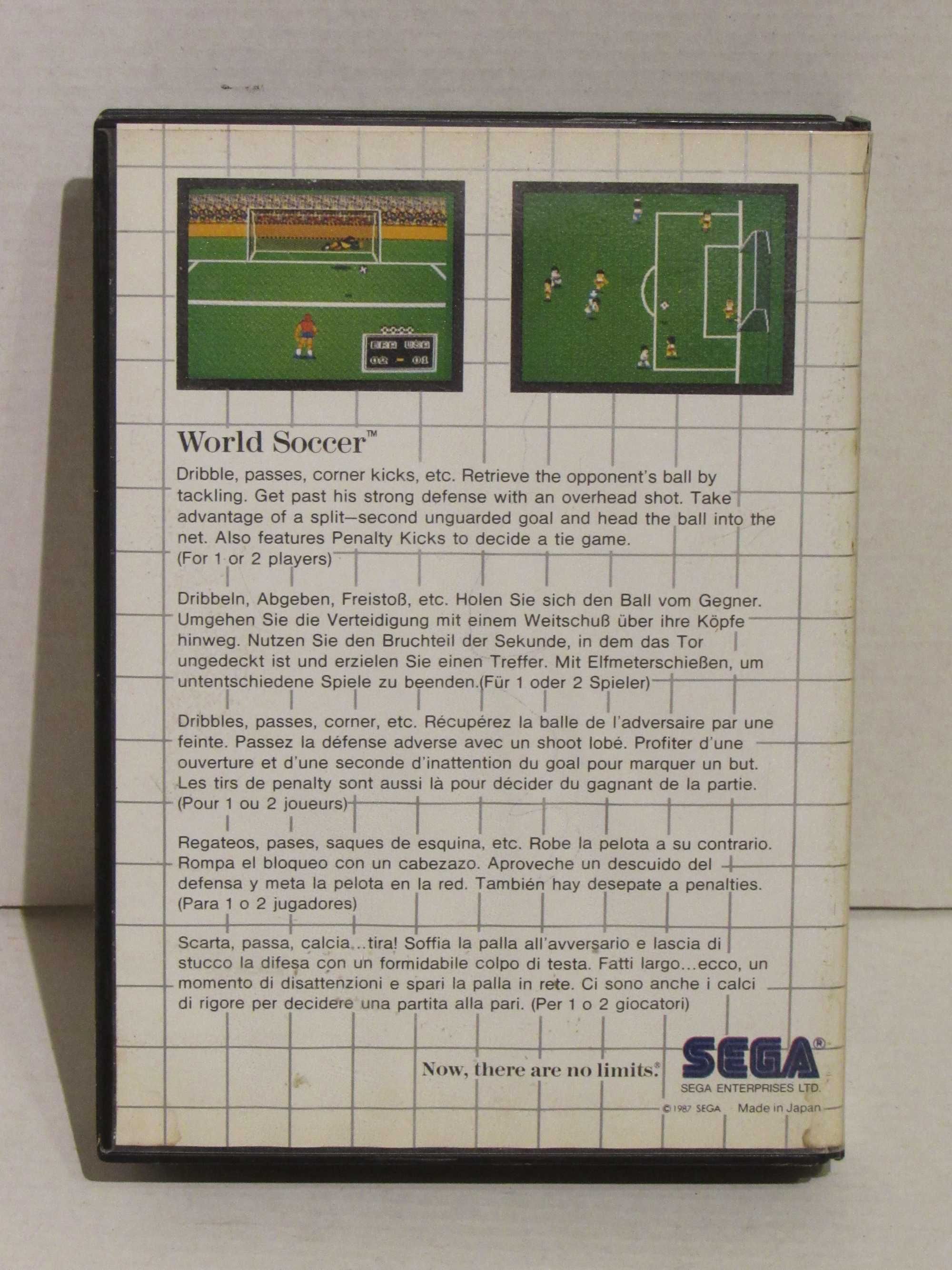 Jogo Sega Master System World Soccer completo