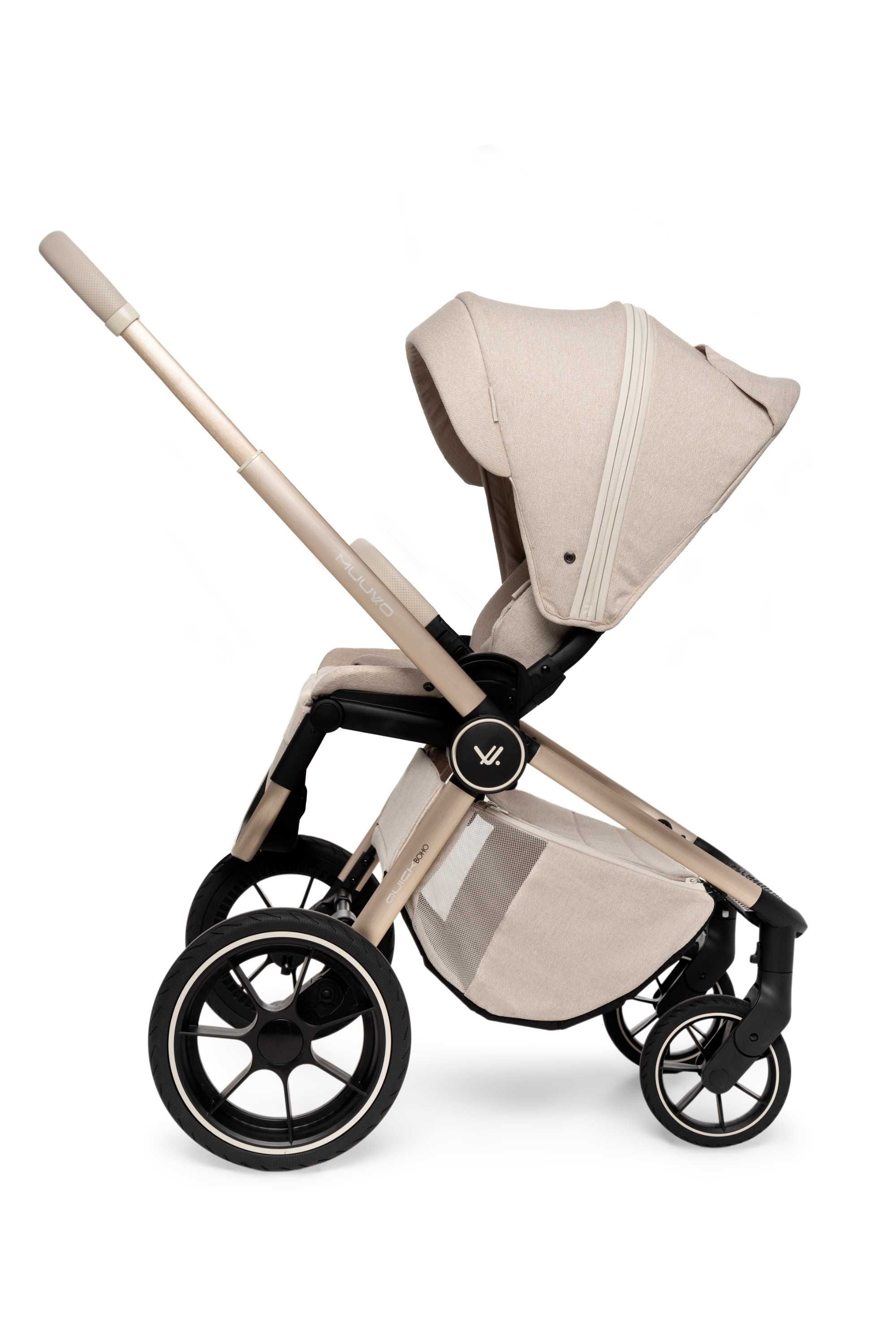 Wózek Muuvo Quick BOHO 2w1 Lekki Składany Gondola+Spacerówka +Adaptery
