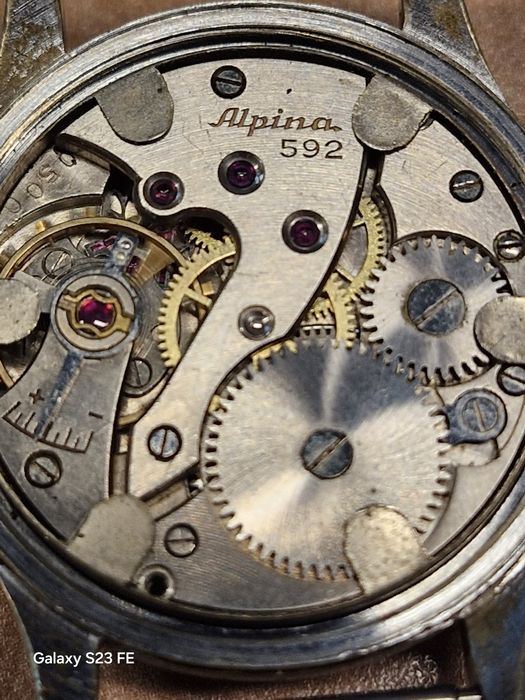 ALPINA 592 Kriegsmarine stary zegarek wojskowy Niemiecki