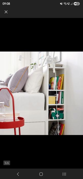 Łóżko IKEA BRIMNES 180X200 z zagłówkiem