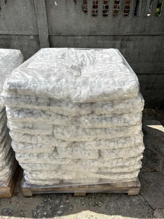 Śnieżnobiały Otoczak Biały Kamień Otoczak Thassos 1-2, 2-4, 4-8 Worki