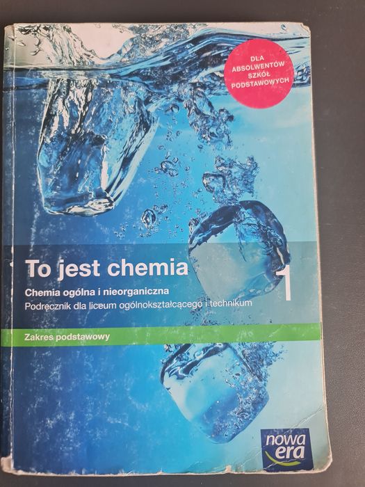 To jest chemia 1 zakres podstawowy Nowa Era