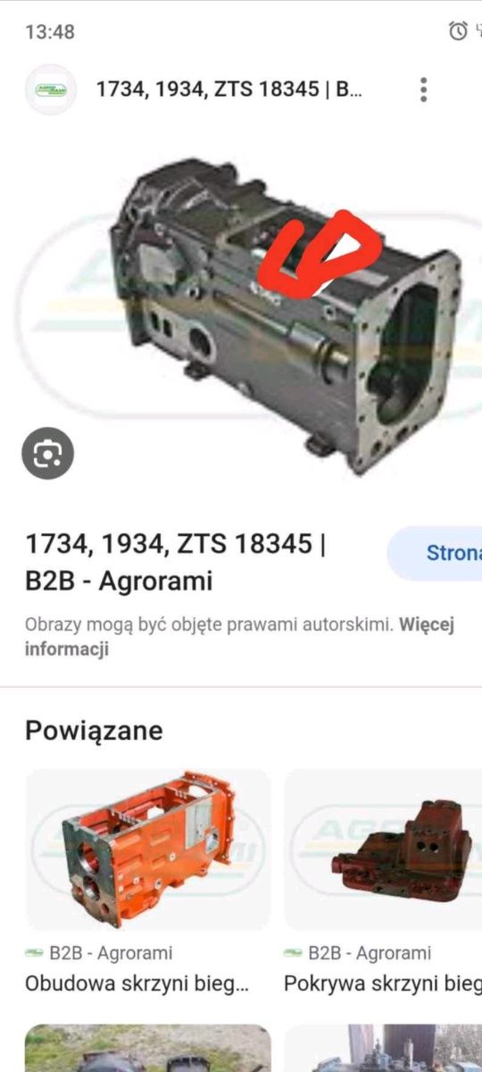 Skrzynia biegów Zetor 18345 części