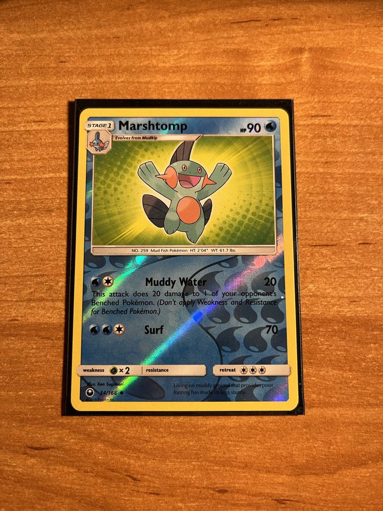 Karty pokemon oryginalne starsze reverse holo Marshtomp