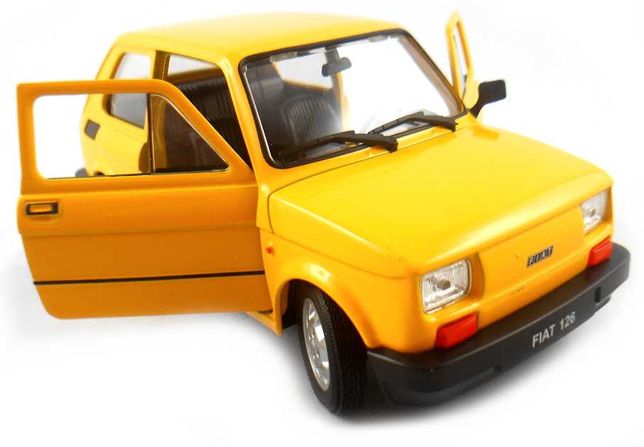Fiat 126p Maluch WELLY model 1:21 żółty