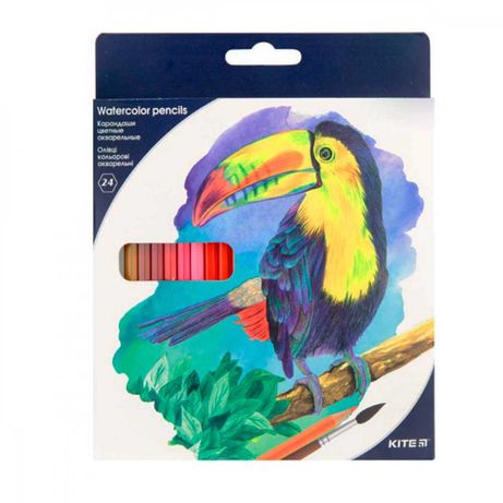 Кольорові акварельні олівці 'Kite' на 24 кольори