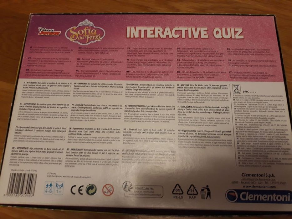Jogo Interactive Quiz - Princesa SOFIA Disney