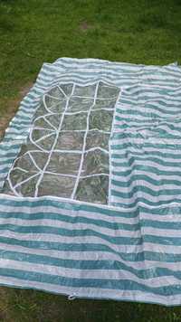 Plandeka dach namiotu ogrodowego 2szt zielono-białe typ 3x3