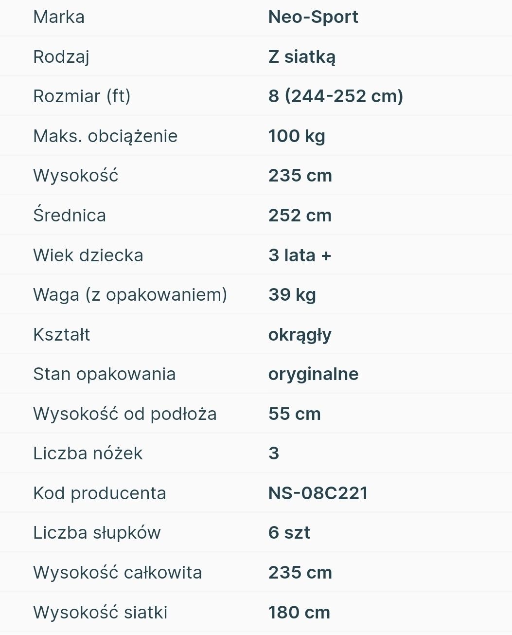 Trampolina dla dzieci