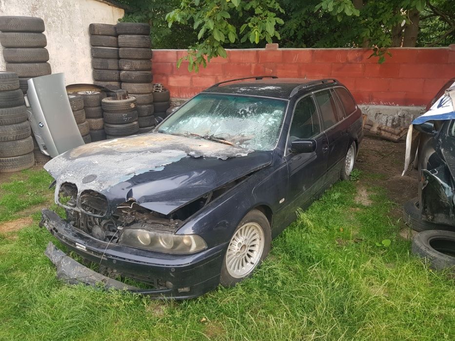 Części BMW E39 525i 2.5i M54 192KM Cała na części Orientblau Nappa