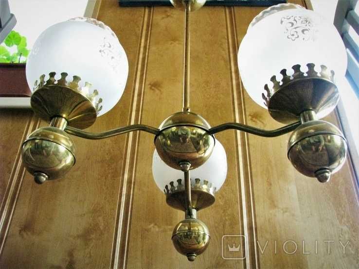 Люстра СССР , бронза. Как новая.