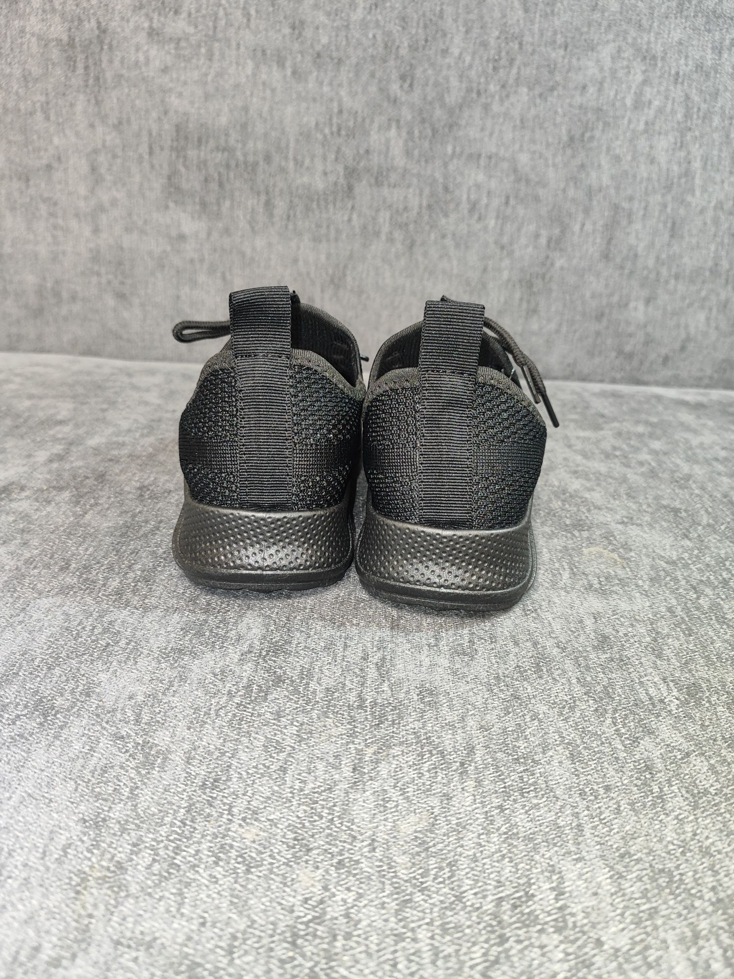 Жіночі текстильні кросівки мокасини чорні 36, 37, 38, 39, 40 розмір