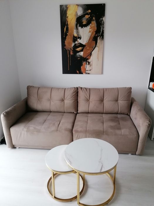 Piękna sofa 3osobowa rozkładana narożnik jak nowy