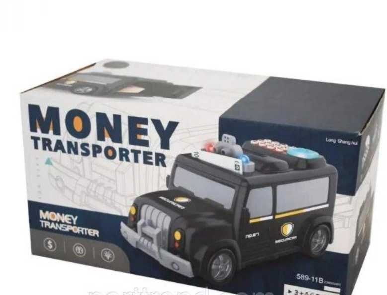 Сейф детский "Машина Money Transporter" с кодом и отпечатком пальца