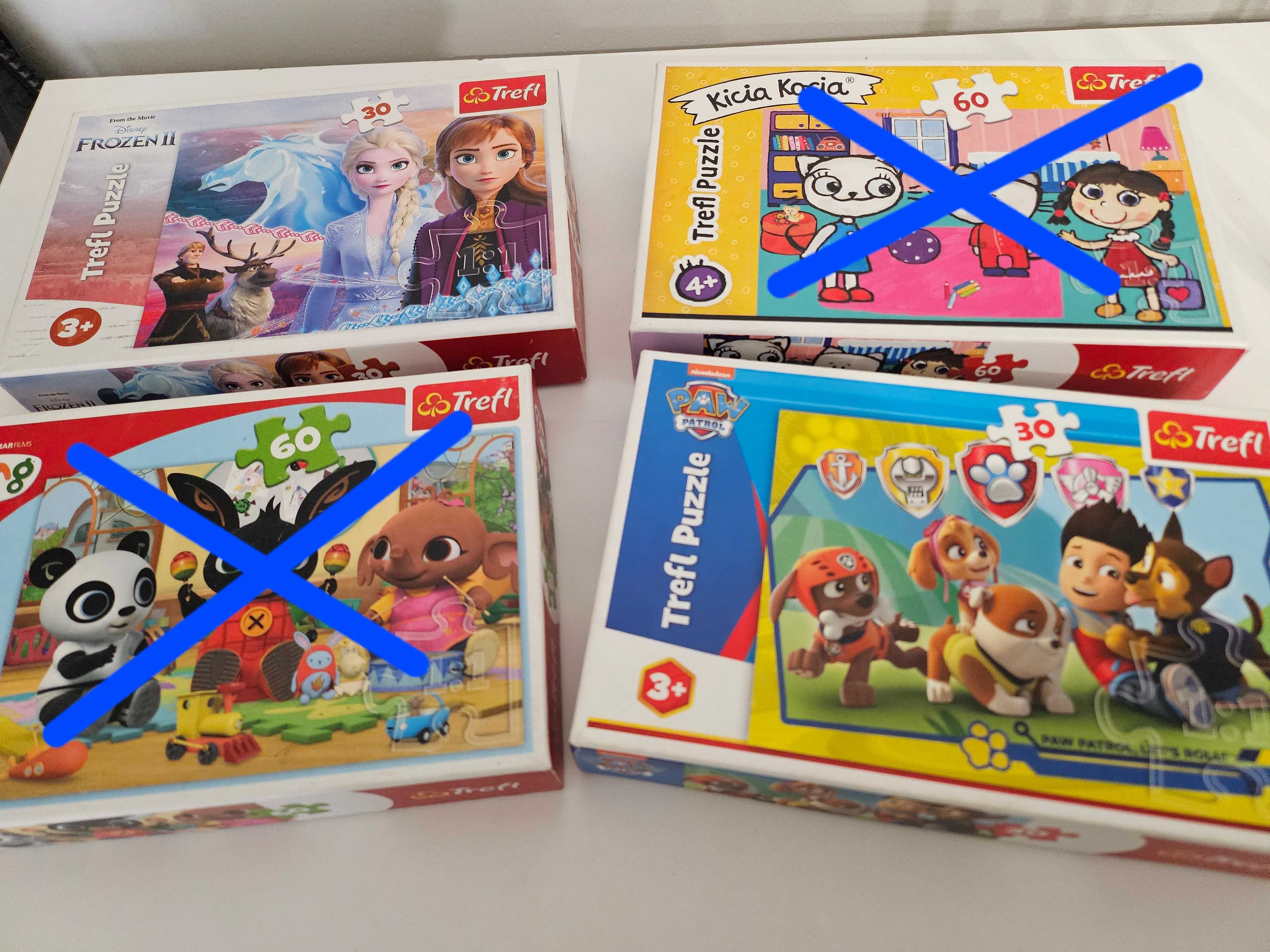 Puzzle Kraina lodu i Psi patrol 30 elementów