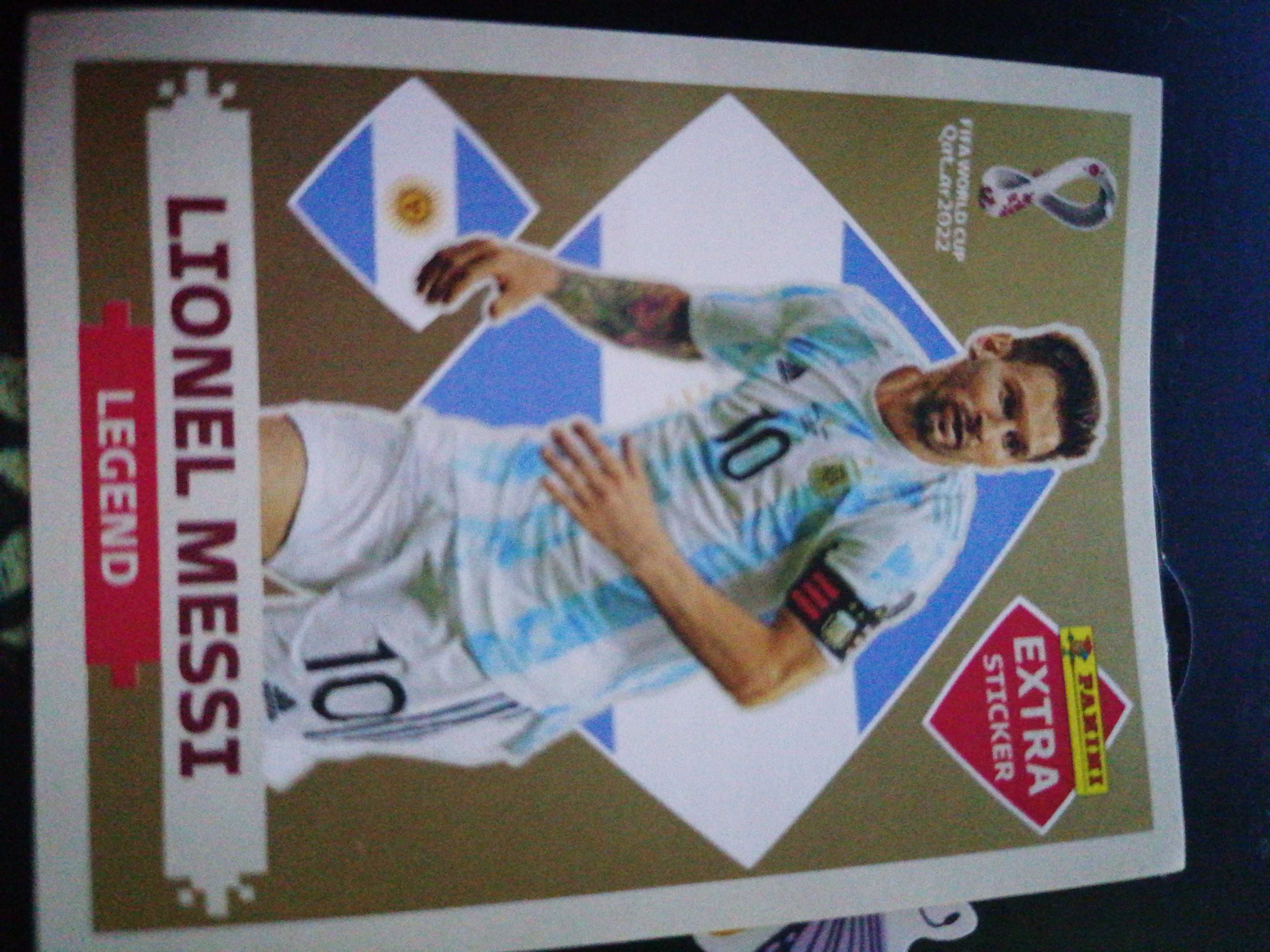 Cromo do messi legend (dourado) 2022