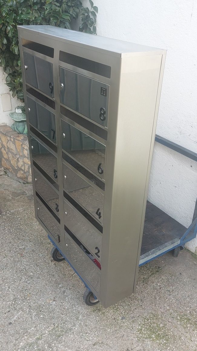 Modulo de 10 caixas de correio êm inox 316