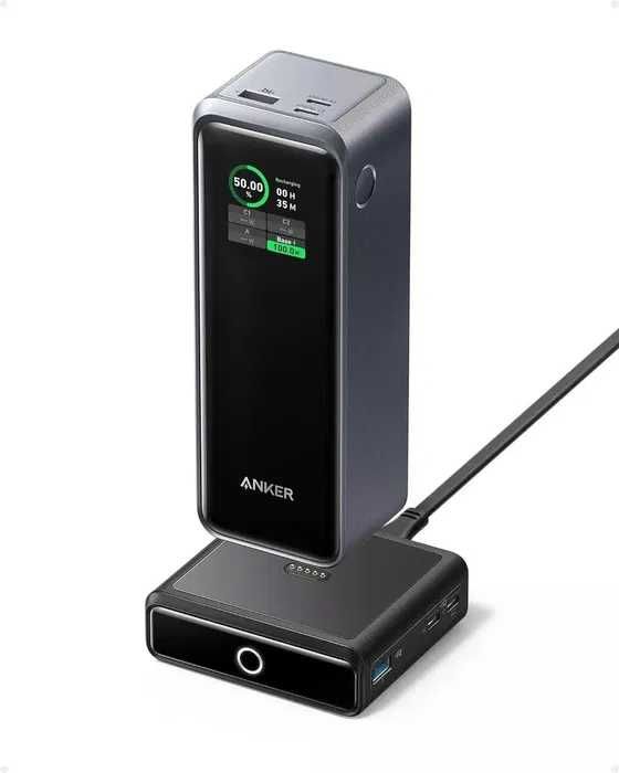 Повербанк Anker Prime Power Bank 27650mAh 250W+ 100W Charging Base