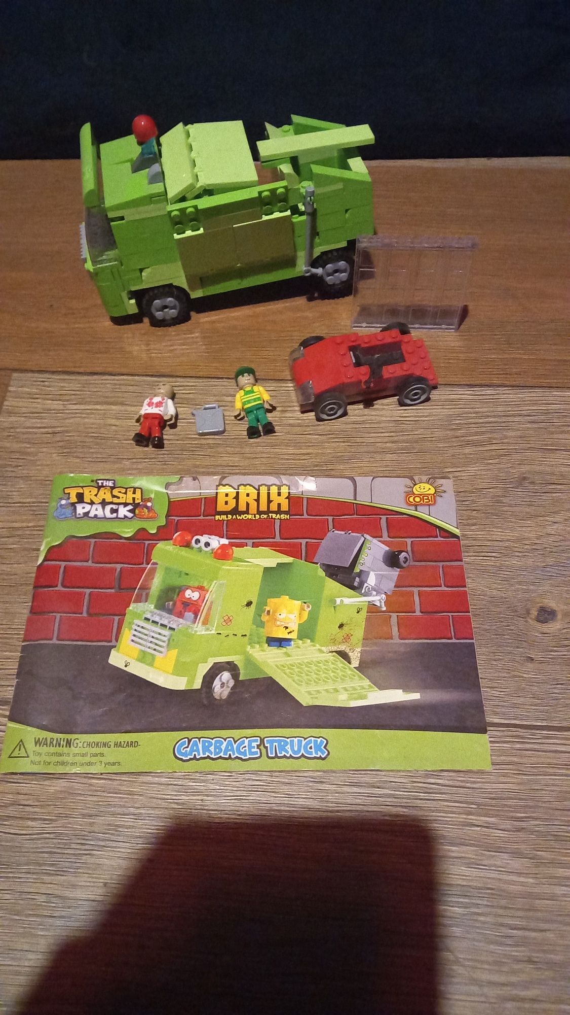 Klocki lego trash pack brix garbage truck