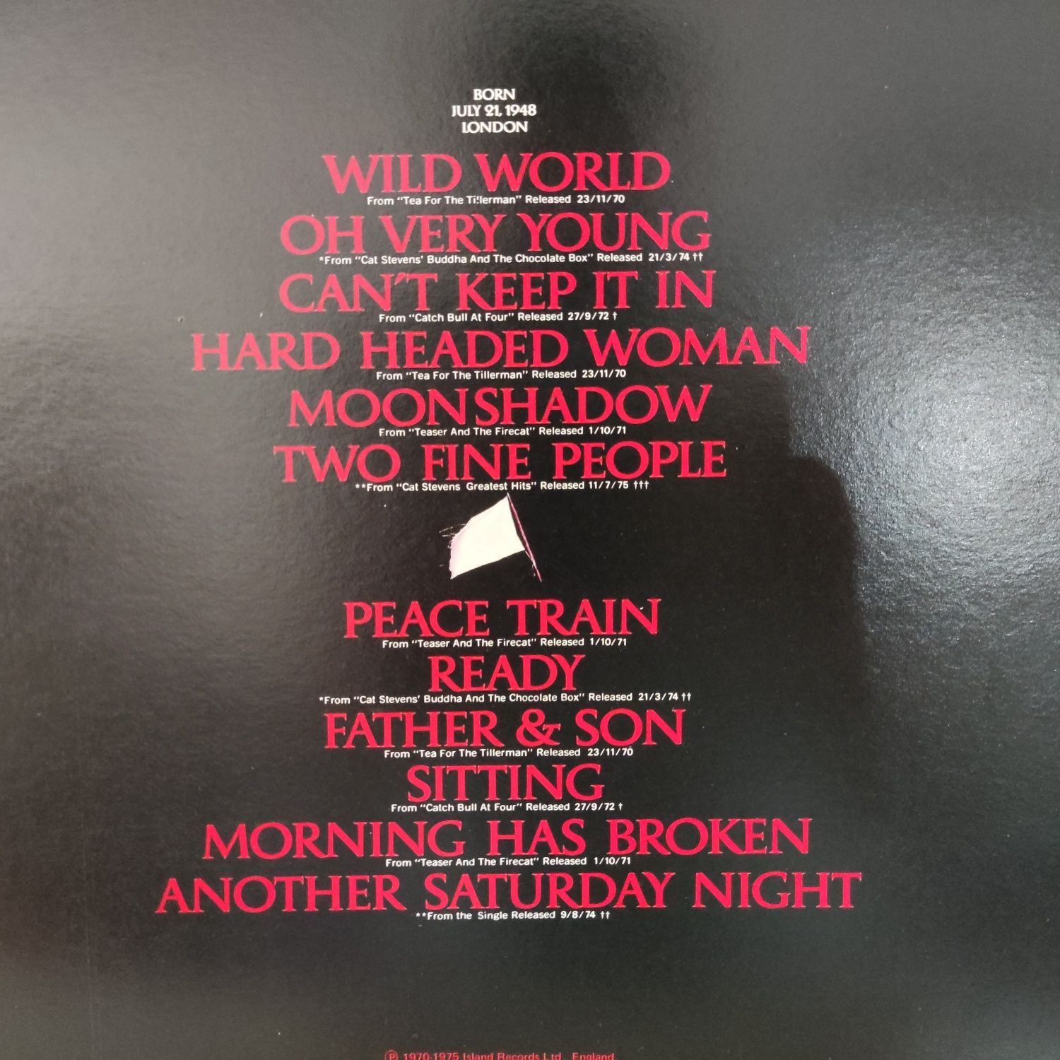 Cat Stevens - Greatest Hits (Australia) Disco de Vinil (vinyl)