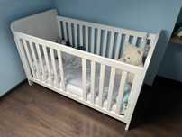 Łóżeczko dziecięce Luca Baby 70x140 modrzew +materac +komplet pościeli