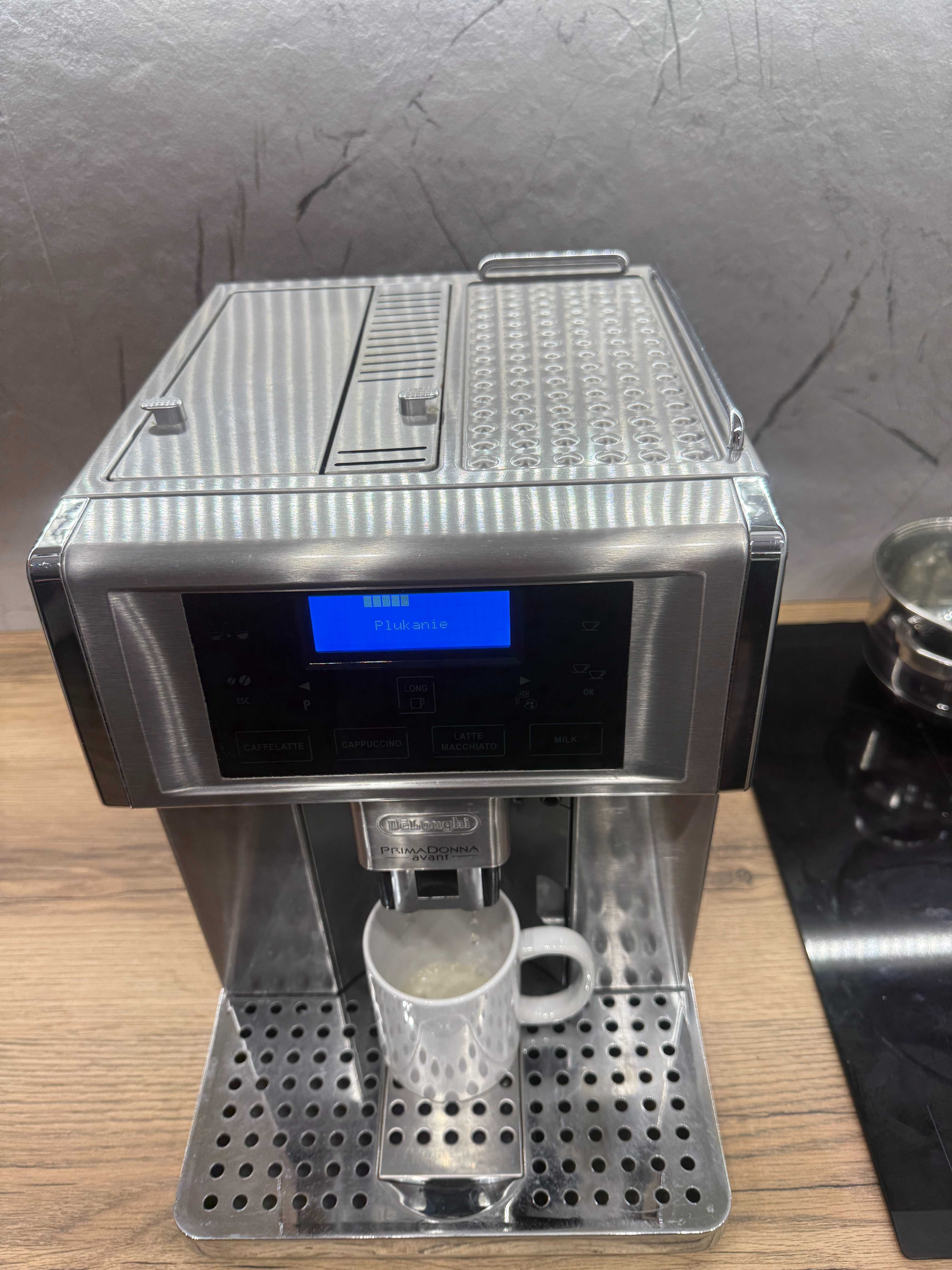 Ekspres automatyczny Delonghi Primadonna Avant ESAM 6700 Menu PL Inox