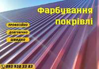 Фарбування дахів/ангарів. Фарбування церков. Покрівля. Миття дахів