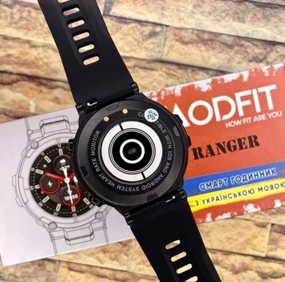 Розумний годинник Modfit Ranger Pro Black.