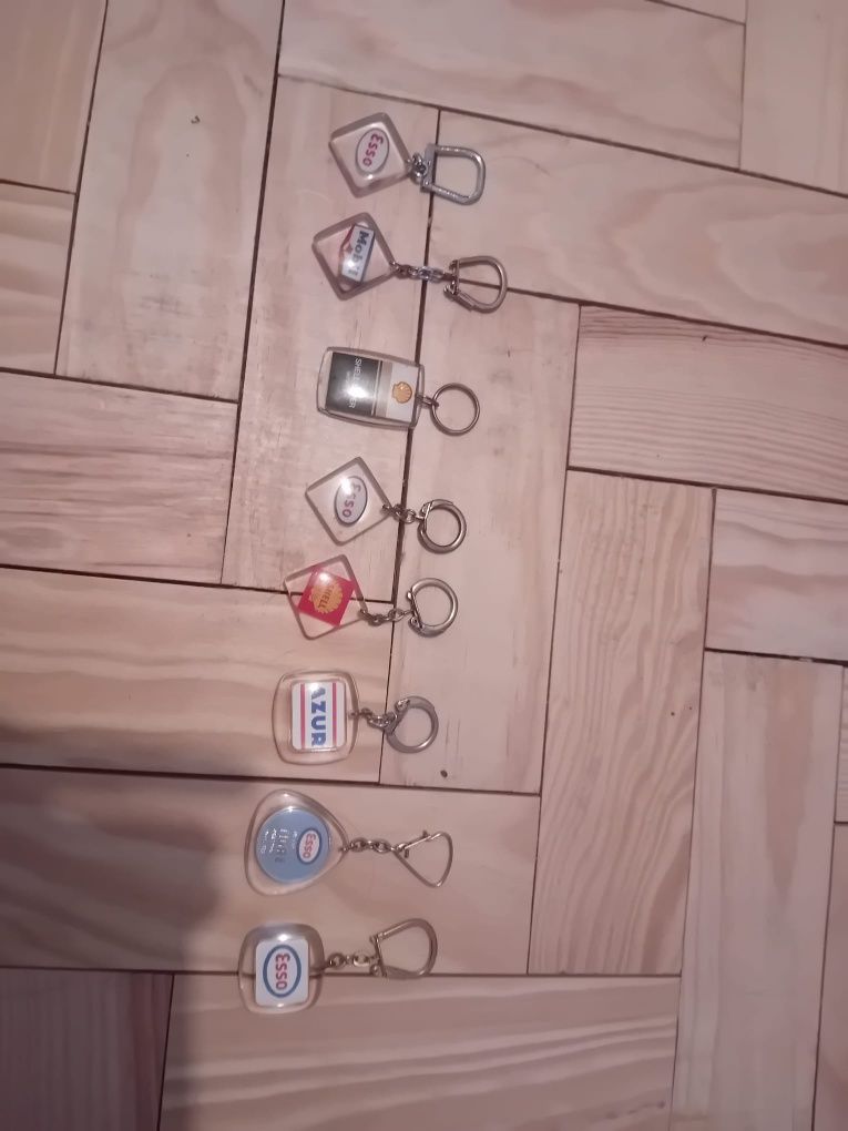 Conjunto de porta-chaves antigos