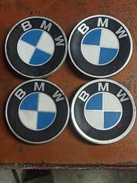 Заглушки ковпачки литих дисків для BMW (сині) комплект 4 шт (56 мм)