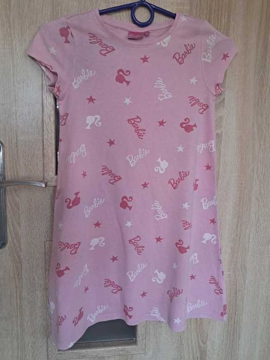 Długa piżama koszula nocna dla dziewczynki Barbie 122/128 cm