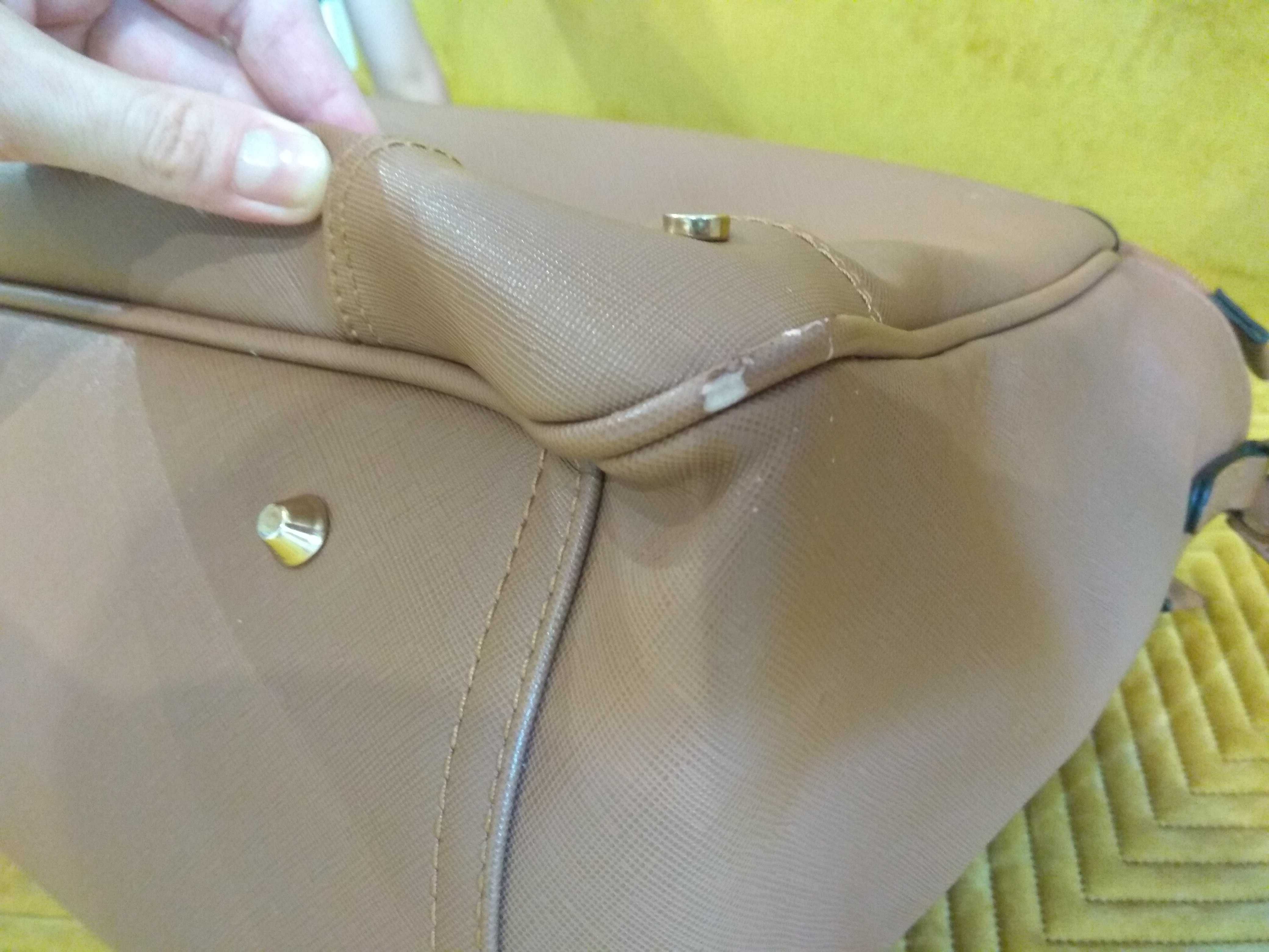 Torba dla mam Joissy Carla camel z możliwością przyczepienia do wózka