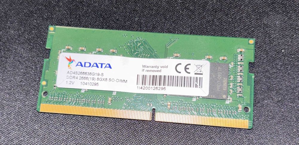 ADATA DDR4 SODIMM 8 GB 2666mHz AD4S266638G19-S