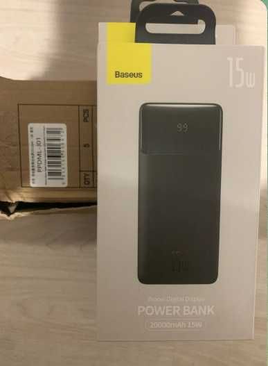 Повербанк Power Bank Baseus 20000 15 W ОРИГІНАЛ Павербанк Басеус 30тис