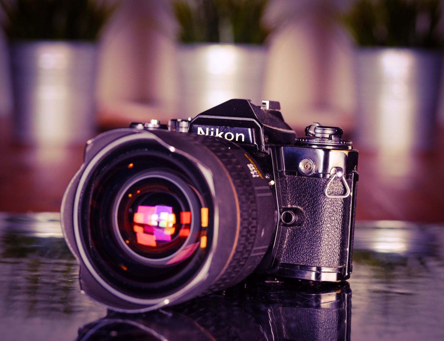 Aparat analogowy Nikon FE czarny