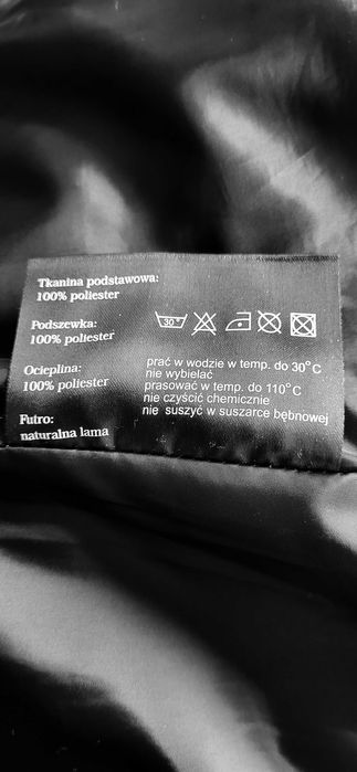 Zimowa kurtka z obszyciem z LAMY