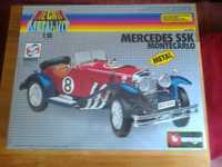 Машинка Mercedes SSK MONTECARLO Burago 1:18 Италия Металл 1980