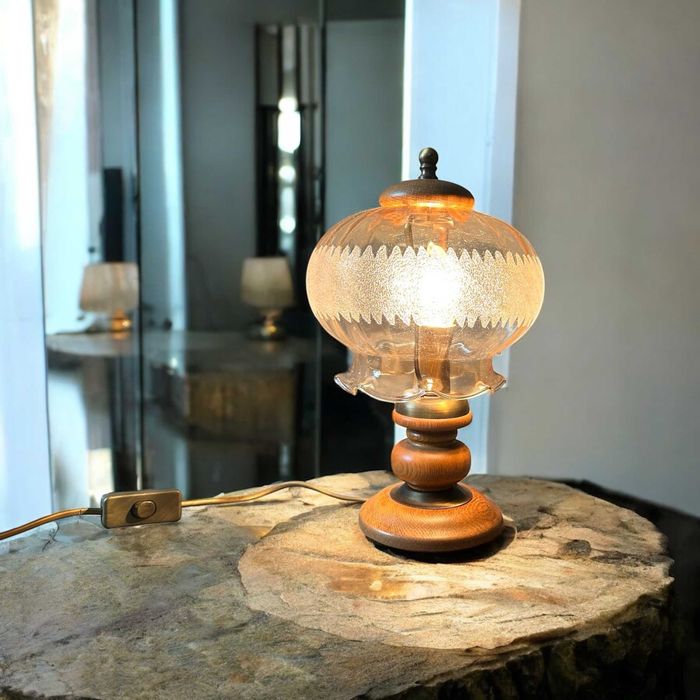 Lampka Vintage Quelle Germany nocna biurkowa lata 70-te