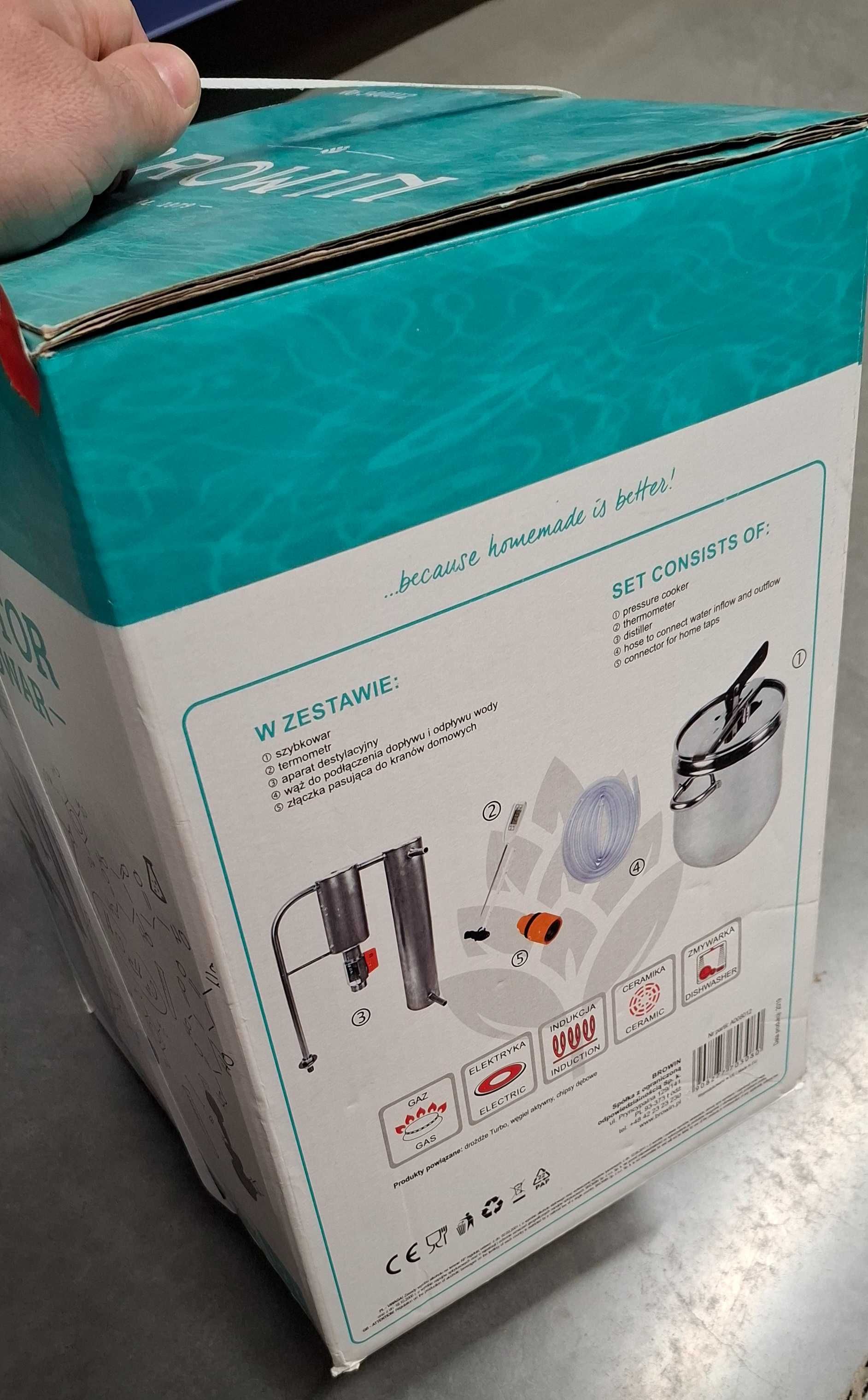 Destylator i Szybkowar 2w1 12L BROWIN !