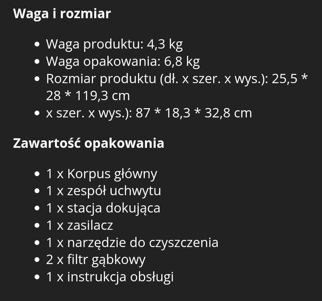 odkurzacz ilife w90