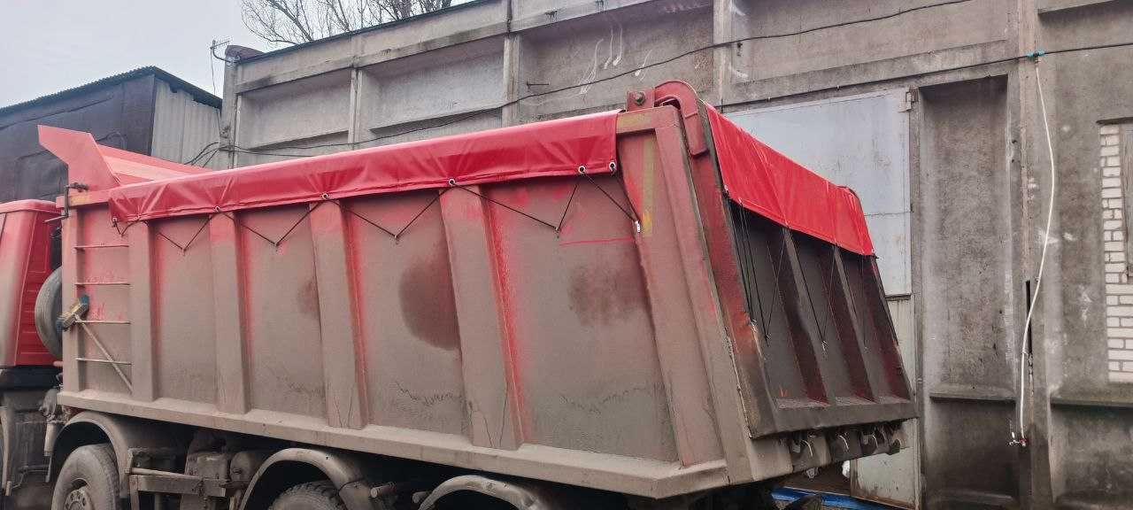 Накидка на самоскид, полог на зерновоз. Тентова накидка з ПВХ