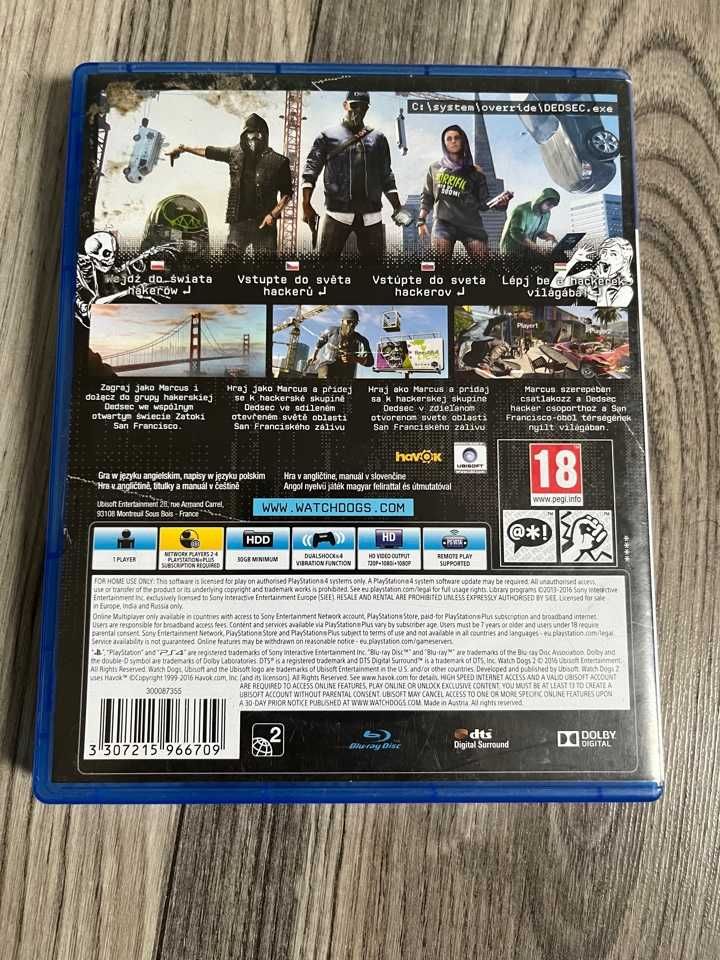 Gra Watch Dogs 2 ps4