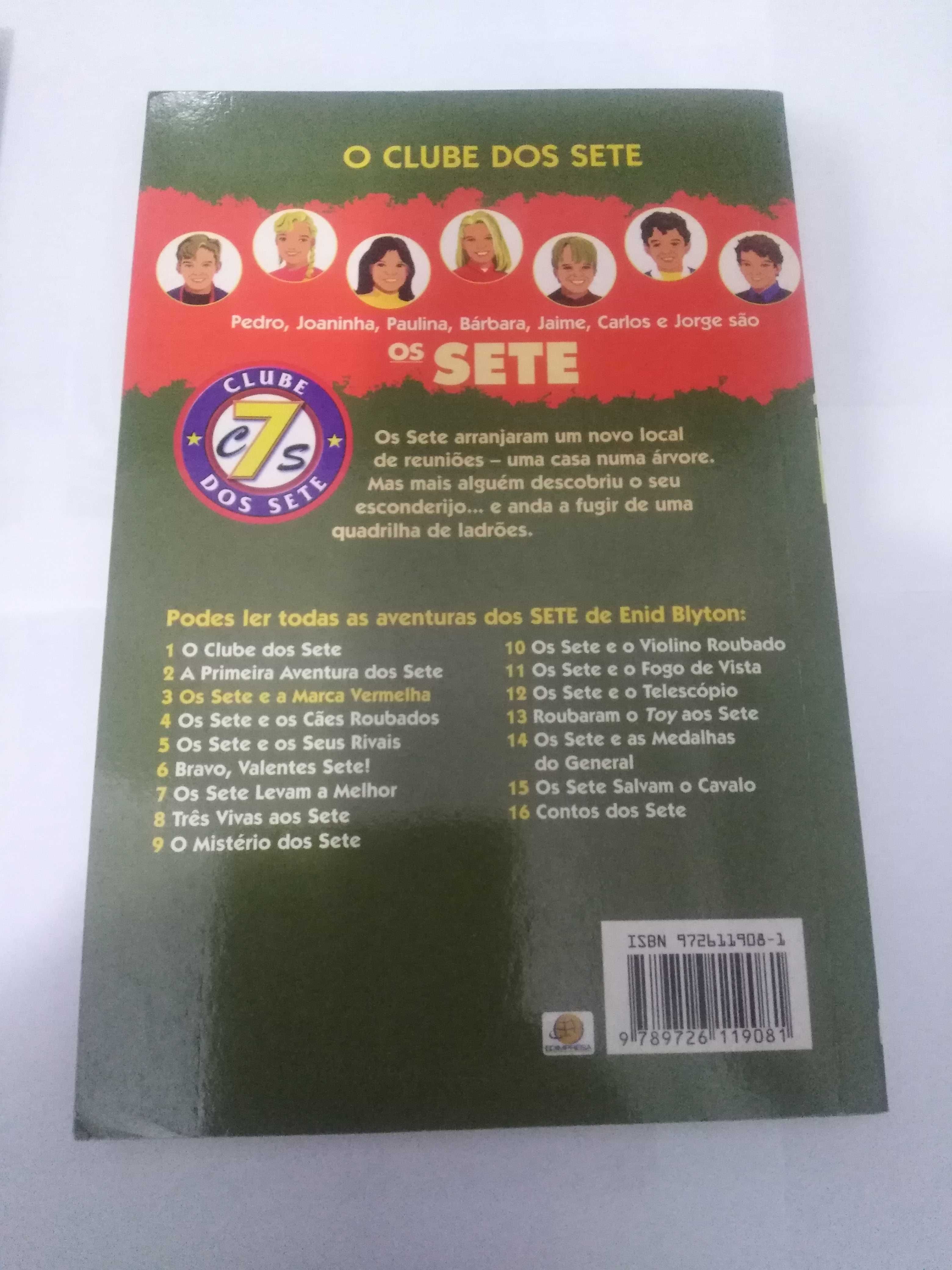 Livro Os Cinco - Nova aventura dos Cinco + Os sete e a Marca Vermelha.