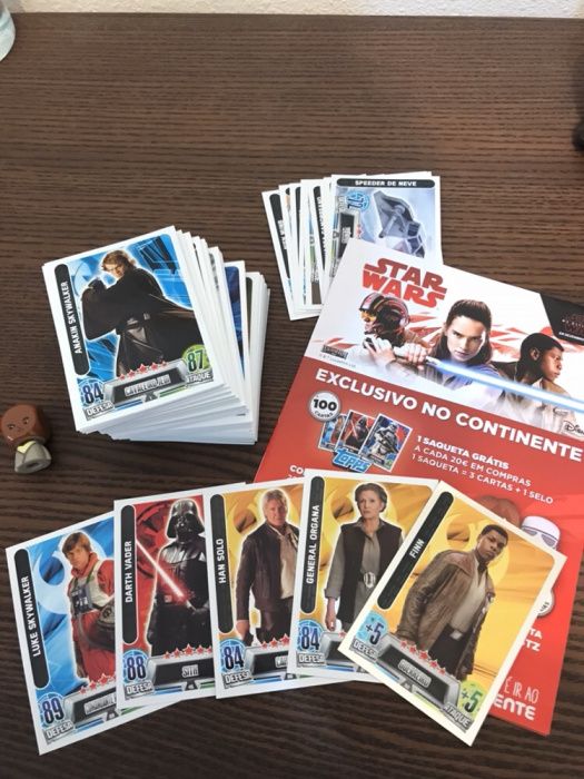 Coleção completa das 100 cartas - Star Wars