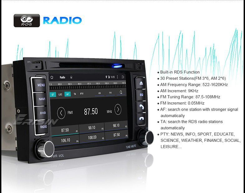 Auto-rádio 2 din android 14 para VW Touareg T5 OctaCore